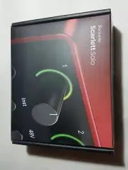 New in Box Focusrite Scarlett Solo 4th Gen USB Audio Interface Mic Musician Wave