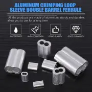4000 x Aluminium Wire Rope Ferrules Clamp Sleeves Crimping For Wire Rope M1