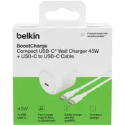 Belkin BoostCharge USB-C Wall Charger 45W with USB-C Cable