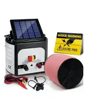 [Giantz] 8km Electric Fence Energiser Solar Powered Energizer Charger W/ 12m Tape