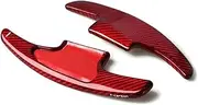 Carbon Fiber Red Car Steering Wheel Shift Paddle Shifter Extension, for 2018 2Pcs/Set Steering Wheel Paddle Shifter