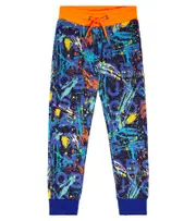 [Marc Jacobs Kids] Marc Jacobs Kids Printed cotton blend sweatpants Y 5 blue