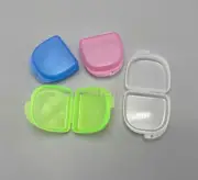 1x Dental Retainer Denture Storage Case Box Mouthguard Container Assorted Colors
