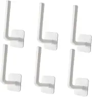 WHAMVOX 6Pcs Wall Mounted Hat Rack with Adhesive Hooks No Drilling Baseball Cap Organizer for Home and Shop Display Multi Purpose Hat Holder for Bedroom and Living Storage