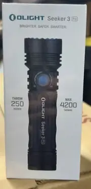Olight Seeker 3 Pro Rechargeable Floodlight Flashlight, 4200 Lumens, 250M NIB