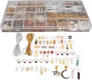 [Loboo Idea] Dreadlocks Jewelry Set Stylish Alloy Beads Hair Coils Rings Decoration for Parties Holidays