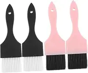PLAFOPE 4Pcs Hair Dye Brush Professional Hair Tinting Tools for Salon Use Comfortable Grip Material Easy to Clean and Use Random Color