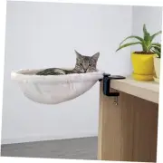 The Original cat Desk Bed -Soft Faux Fur, Steel Frame - Adjustable, Shelf Bed