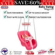 Little Tikes Magenta 2-in-1 Snug n Secure Outdoor Baby Toddler Outdoor Swing New