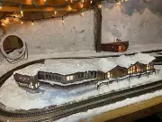 N Scale Model Mountain Ski Lodge Kit for Model Railroad/Diorama's -