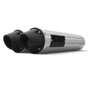 HMF Performance Brush Dual Slip On Blackout Euro Cap Polaris RZR XP Turbo 16-19