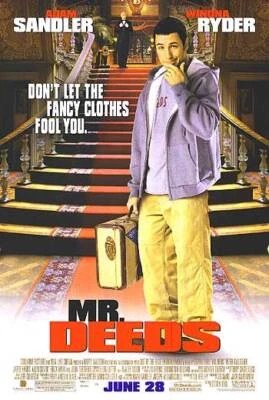 Mr. Deeds Adam Sandler, Winona Ryder, John Turturro Movie Poster 17 X 12