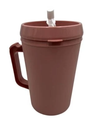 Hospital Insulated Double-Walled Water Pitchers 34 oz capacity /Flexible straw