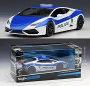 MAISTO 1:24 LAMBORGHINI Huracan LP610-4 Police car Alloy Diecast Vehicle MODEL