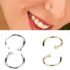 pairs 8mm Unisex Charming Hoop Non Piercing Nose Ring Body Jewelry Nostril Hoop