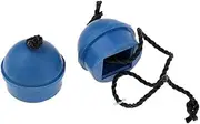 Prettyia 2 Pieces Pool Snooker Billiard Cue Pool Table Chalk Holder Blue Rubber Holder with String Attachment
