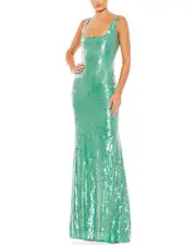 Mac Duggal Sequined Column Gown