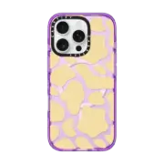 iPhone 16 Pro Impact Case MagSafe Compatible Cow Print Yellow