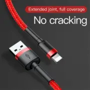 Phone Cable Baseus Cafule Fast Charging USB For iPhone 12 11 XS iPad 2A 3M Red