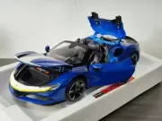 Ferrari SF90 Convertible alloy model car 1:18 blue