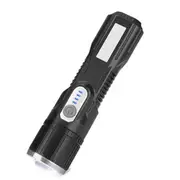 T6+Cob 5Modes Zoomable Usb Rechargeable Led Flashlight