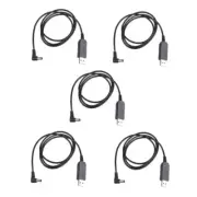 5PCS USB Charger Cable for Baofeng UV-5R UV-82 BF-F8HP UV-82HP UV-9R Plus Radio