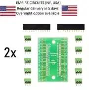 2x Nano Terminal Adapter for Arduino Nano V3.0 AVR ATMEGA328P-AU Module Board