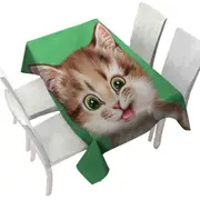 Childrens Print Cute Kitten Playful Cat Tablecloth