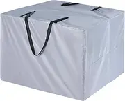 uxcell Outdoor Patio Cushion Storage Bags, 32" x 32" x 24" (L x W x H) Furniture Cushion Storage, Garden Furniture Cushion Carrying Bags for Storage Items [Grey]