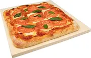 CucinaPro Pizza Stone for Oven, Grill, BBQ- Extra Thick 5/8" Cordierite Rectangular Baking Stone for Better Cooking- 16" x 14" Pan- Holds High Temp for Crispy Crust- Kitchen Must Have