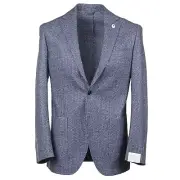 Luigi Bianchi Soft-Constructed Patterned Flannel Wool Sport Coat 38R (Eu48) NWT