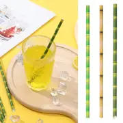Decoration Wedding Bamboo Straws Party Supplies Drinking Tubes Paper Tubes