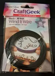 Crafting Wire 16 Gauge, 16 Feet Black