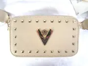 Valentino Orlandi Camera Bag Handbag Women Small Taupe 794