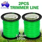 2x Commercial Spiral Twist Trimmer Line 2.4mm 370m Mowing Whipper Snipper Cord