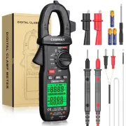 Clamp Meter,Digital Clamp Multimeter,TRMS 6000counts 600A AC/DC Current, AC/D...