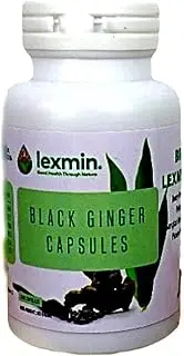 Lexmin® Black Ginger Capsules | Award-Winning Energy & Circulation Support | Natural Antioxidant | Vegan & Non-GMO (150)