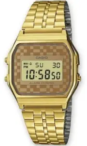 Casio Men's A159WGEA-9 Gold Stainless-Steel Quartz Fashion Watch