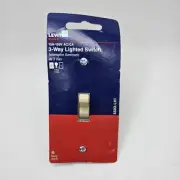 Leviton Plus 3 Way Lighted Switch Ivory 5503-LHI