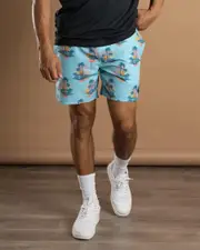 [Skylark] Skylark Men's Vice Elastic Waist Shorts in Mint Green Size Medium M Mint Green