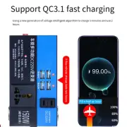 Travel Friendly Portable Car Inverter Charger with Four USB Connections
