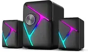 JSEIAJB Computer Audio Subwoofer Esports Gaming Wired Desktop Console Speaker for PC Theater TV
