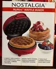 Nostalgia My Mini Personal Electric Waffle Maker 5" - Red New With Box
