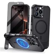 Magnetic for iPhone 16 Pro Max Case, [Anti-Spy Privacy Screen Protector] Mil