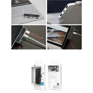 Adam亞果元素 CASA Hub S4 USB−C 四合一 Microsoft Surface Go / Go2集線器