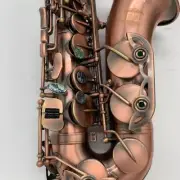 High Quality Professional Saxophone Instrument with Red Antique Alto Saxophone