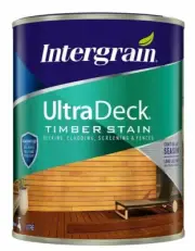 Intergrain UltraDeck TIMBER DECKING STAIN Water Based TINT BASE 250ml, 1L or 4L