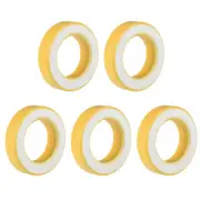 5pcs 35.4 x 57.7 x 14mm Ferrite Ring Iron Powder Toroid Cores Yellow White