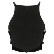 [courreges] Opened Pointy Rib Knit Top
