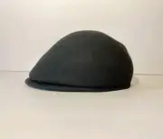 Cheveux Cabbie Cap Hat Beret Black Small/Medium 100% Wool Vtg